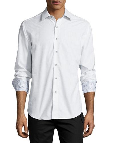 Robert Graham Cullen Tonal-Print Sport Shirt