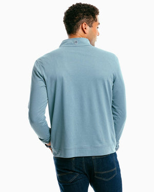Southern Tide Backbarrier Heather Performance Quarter Zip - 8381