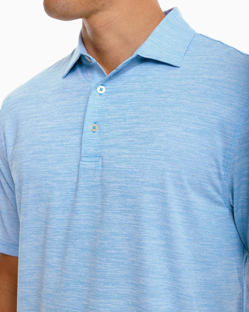 Southern Tide S/S Driver Spacedye Performance Polo - 7665