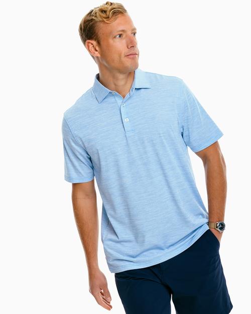 Southern Tide S/S Driver Spacedye Performance Polo - 7665