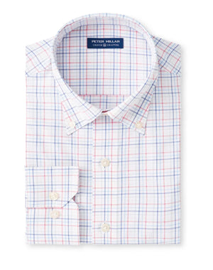 Peter Millar Braxton Performance Poplin Sport Shirt MS21EW503DBL