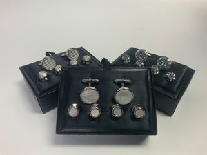 Cardi Stud Set with Cufflinks