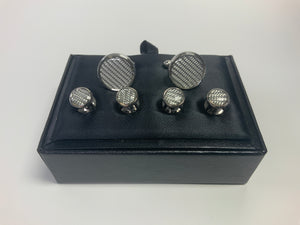 Cardi Stud Set with Cufflinks