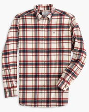 Southern Tide Flannel IC Washoe Plaid Sport Shirt 9600