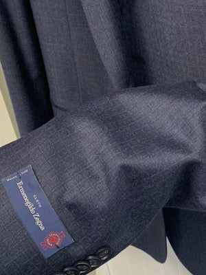 Ermenegildo Zegna Wool Suit Z33042 - (Navy Tonal Check)