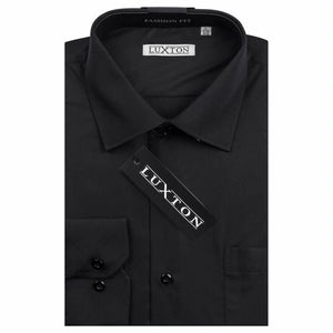 Luxton Performance Slim Fit Dress Shirt - Black