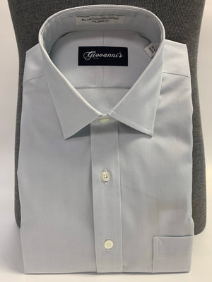 Giovanni's Modified Spread Pinpoint Dress Shirt -Grey-90