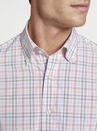 Peter Millar Wayne Performance Poplin Shirt MS22EW505DBL