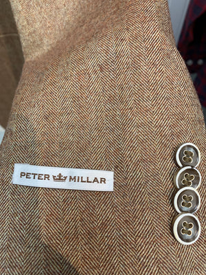 Peter Millar Wool Herringbone Soft Coat Mf15J02