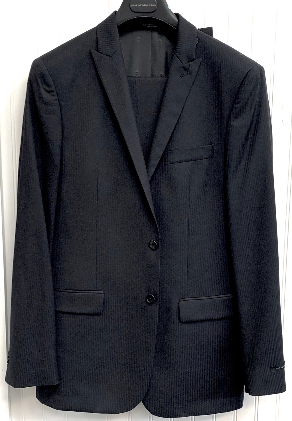 John Varvatos Wool Suit - 2VBW0218 - (Navy Tonal Pinstripe)