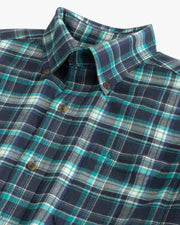 Southern Tide Flannel Tahoma Plaid Sport Shirt 9601