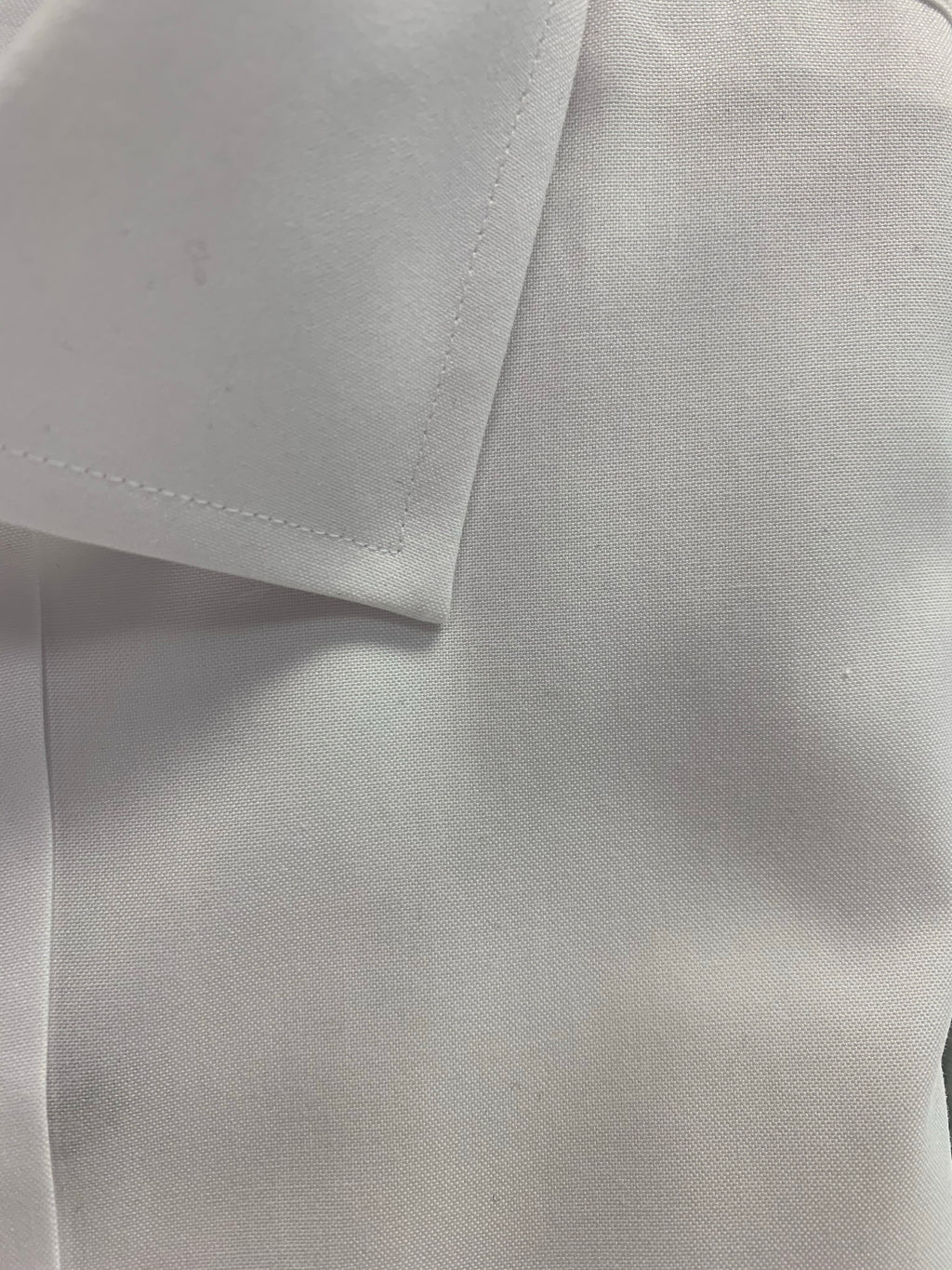 Giovanni's Slim Fit Modified Spread Premium Pinpoint Dress Shirt - White-01