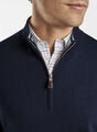 Peter Millar Crown Soft Merino Silk 1/4 Zip Sweater - ME0S25