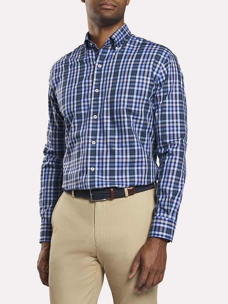 Peter Millar Baker Island Multi Gingham Woven Mf19W27Nbl