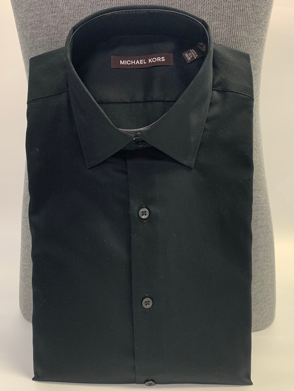 michael kors french cuff dress shirt Michael Kors 39962 Boy's Dress Shirt - Plaid