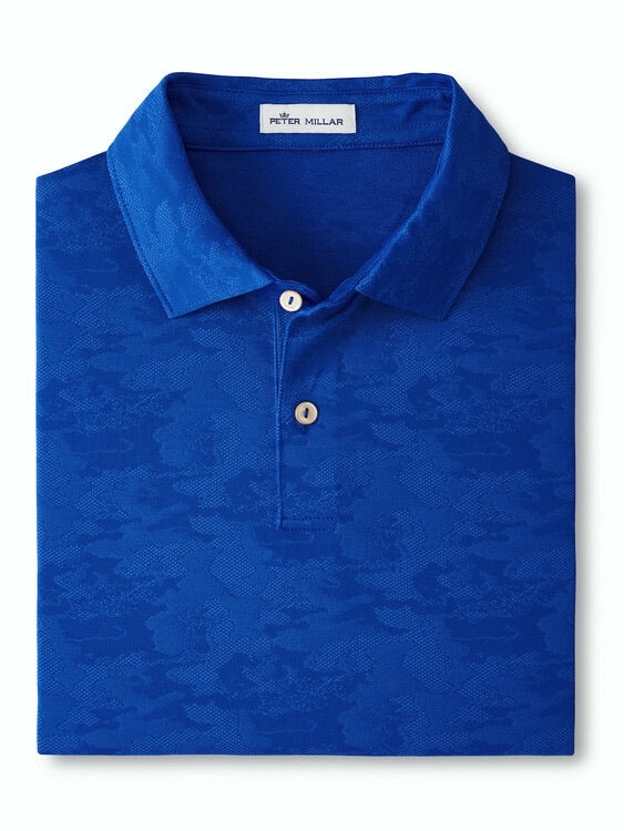 Peter Millar Carl Distressed Camo Performance Jacquard Polo MS21EK81S