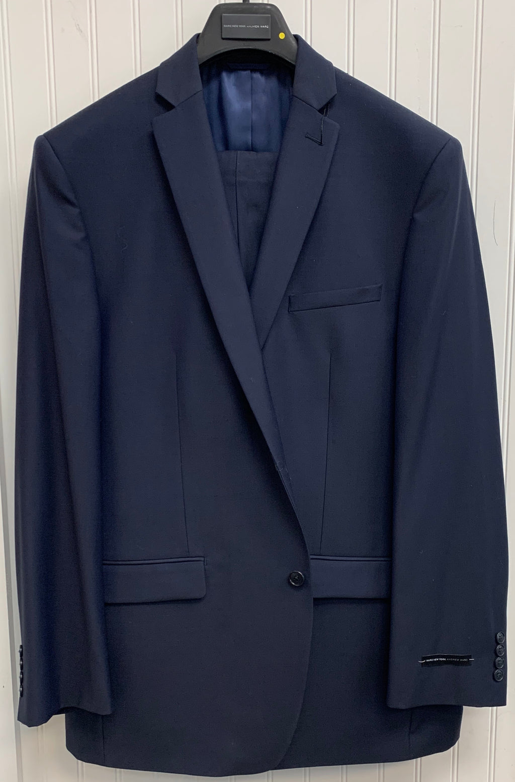 Andrew Marc Wool Suit - CRT02MAY0013 (Solid Navy)