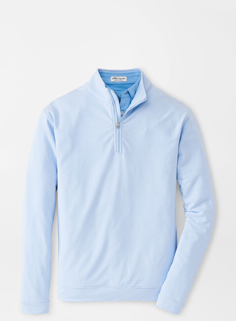 Peter Millar Perth Mini Stripe Stretch Loop Terry Quarter-Zip - ME0EK40E