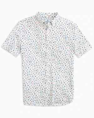 Southern Tide Short Sleeve IC Set the Bar High Heathered Sportshirt 8975