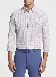 Peter Millar Wayne Performance Poplin Shirt MS22EW505DBL