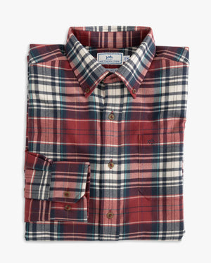 Southern Tide Flannel Glades Plaid Sport Shirt 9602