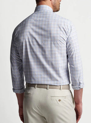 Peter Millar Saltwood Performance Poplin Sport Shirt MF22EW08BL