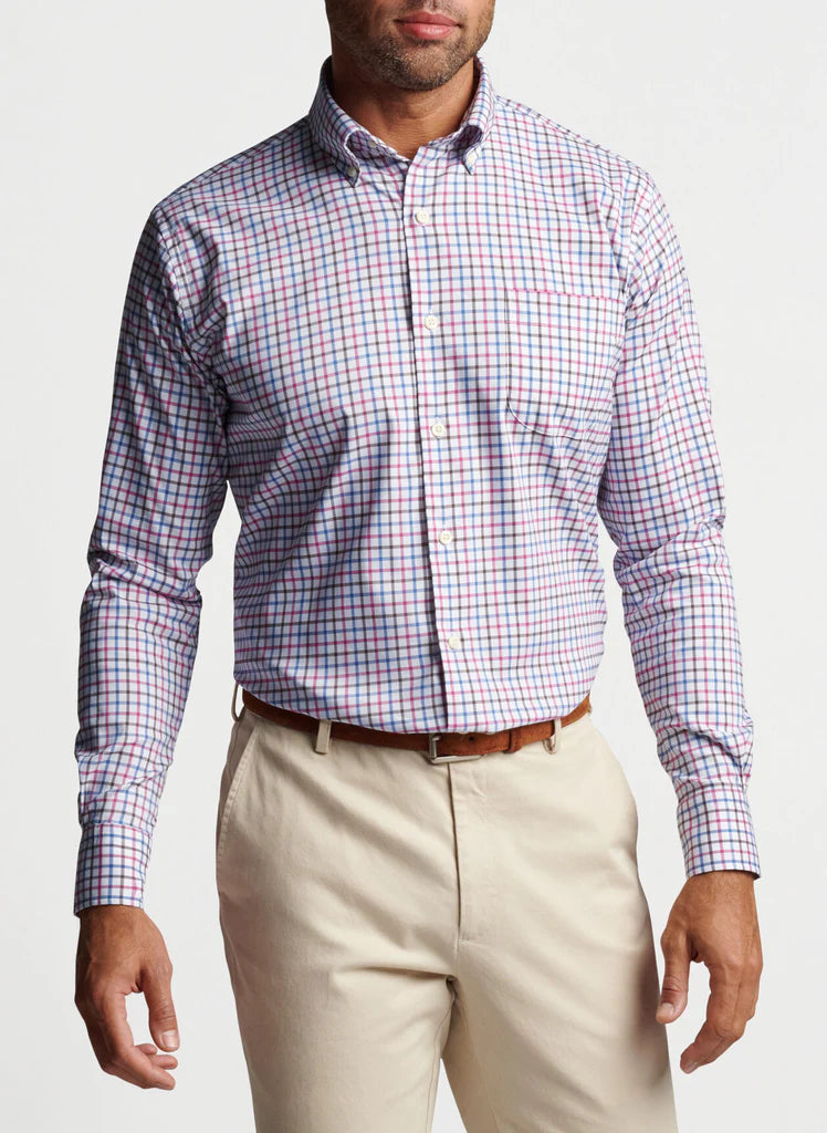 Peter Millar Ryton Crown Lite Cotton-Blend Sport Shirt MF22W10NBL