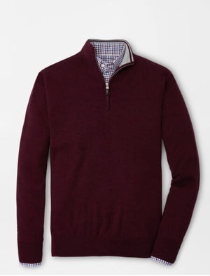 Peter Millar Merino-Silk 1/4 Zip Sweater MF20S25