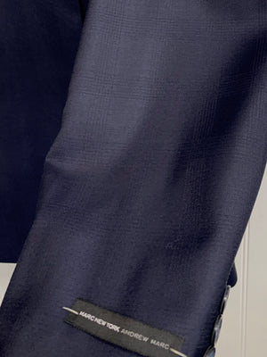Andrew Marc Wool Suit - CRTO2MAY0176 (Blue Tonal Windowpane)