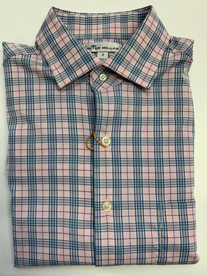 Peter Millar Grier Performance Glen Plaid Woven Shirt Mf18Ew06Sl