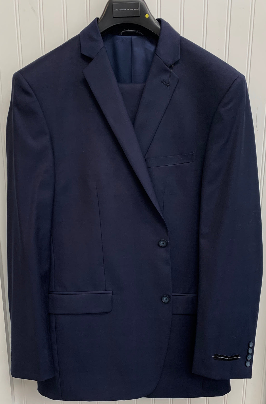 Andrew Marc Wool Suit - CRTO2MAY0176 (Blue Tonal Windowpane)