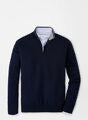 Peter Millar Crown Soft Merino Silk 1/4 Zip Sweater - ME0S25