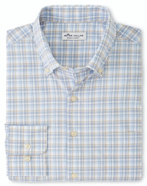 Peter Millar Saltwood Performance Poplin Sport Shirt MF22EW08BL