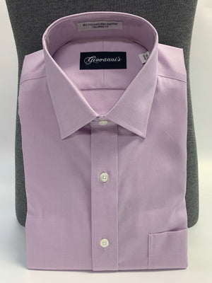 Giovanni's Modified Spread Pinpoint Dress Shirt - Lavendar-51