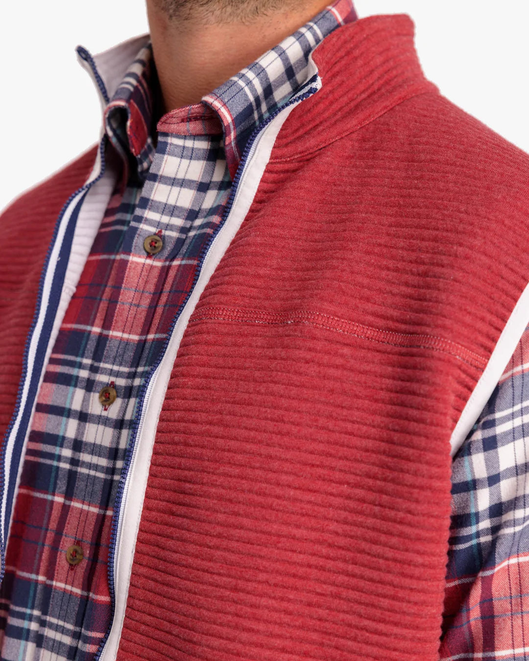 Southern Tide Ridgepoint Heather Reversible Vest 9590