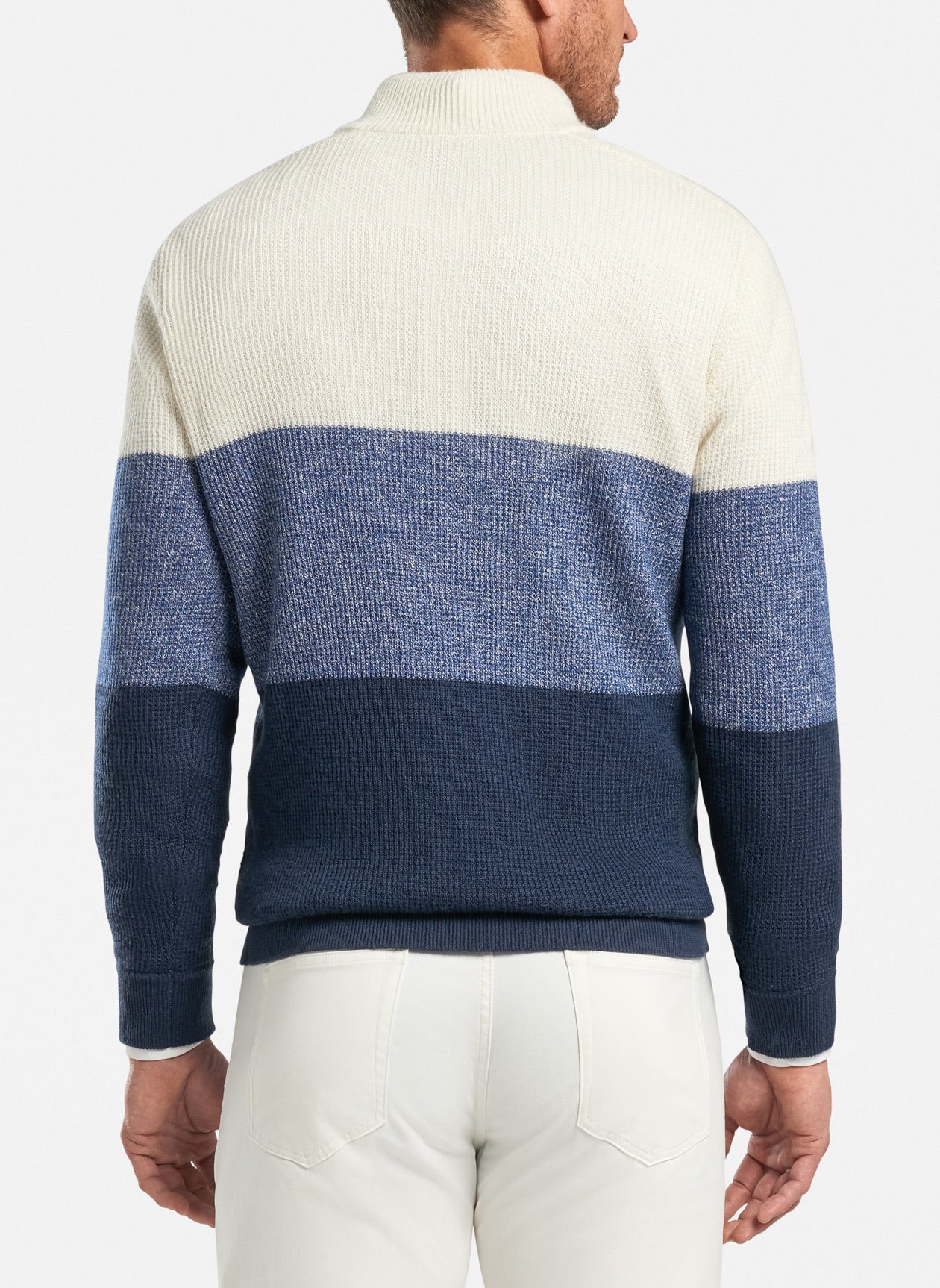 Peter Millar Crown Cool Color Block 1/4 Zip Sweater Ms20S22
