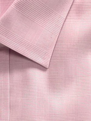 Giovanni's Modified Spread Glen Plaid Dress Shirt - Lavendar-51