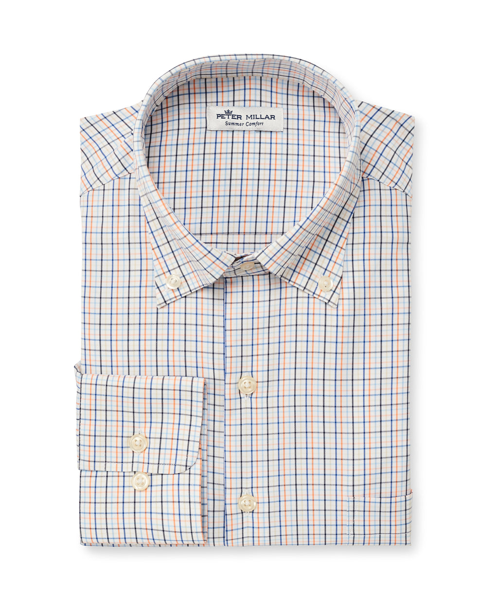 Peter Millar Nash Micro Check Sport Shirt Ms20Ew17Bl