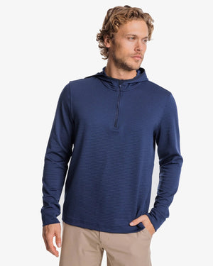 Southern Tide L/S Scuttle Heather Quarter Zip - 10057
