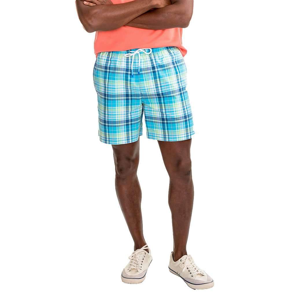 Southern Tide Seacrest Plaid Swim Trunk