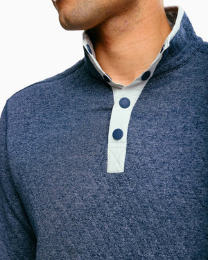Southern Tide Tiller Heather Reversable Quarter Zip