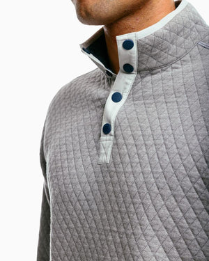 Southern Tide Tiller Heather Reversable Quarter Zip